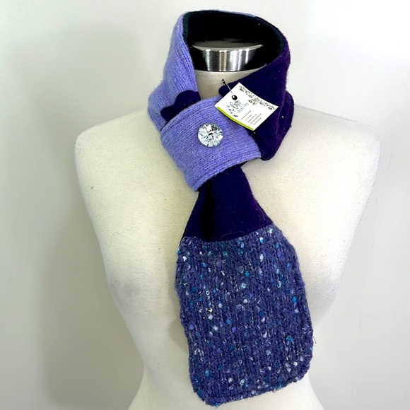 New Minfly Creations Purple Pocketed Scarf - Picture 16 of 16